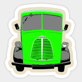 Morris 1950s classic van green Sticker